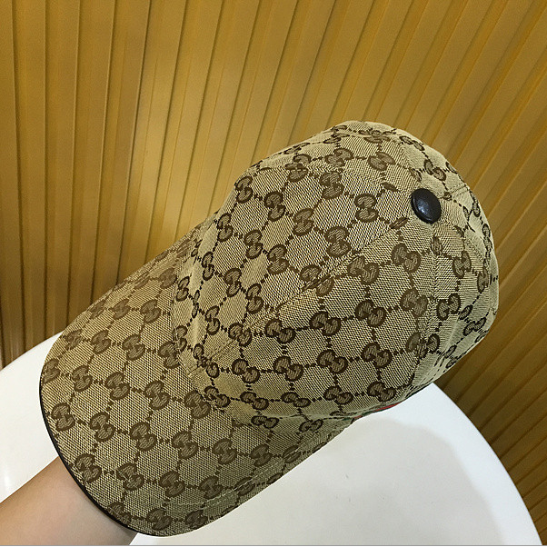 Gucci Original GG Canvas Baseball Hat With Web - DopestKickz