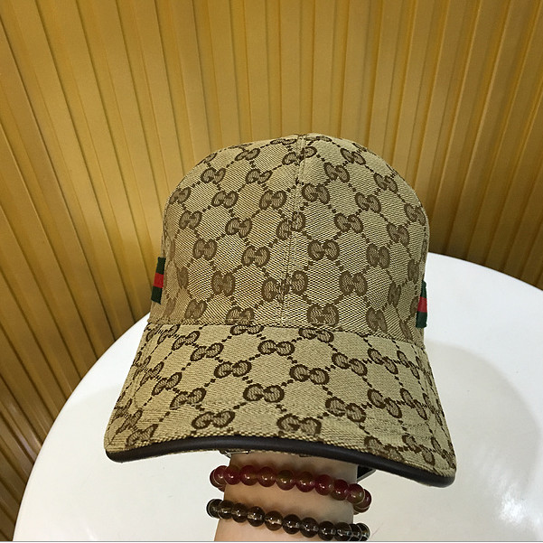 Gucci Original GG Canvas Baseball Hat With Web - DopestKickz
