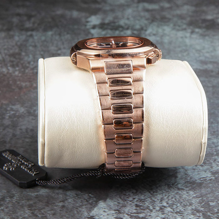 Patek Philipps Sa Rose Gold Watch with Black Dial - DopestKickz