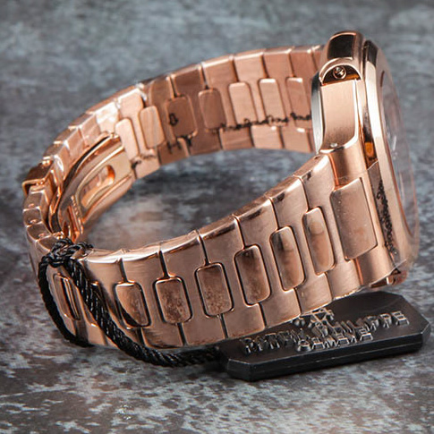 Patek Philipps Sa Rose Gold Watch with Black Dial - DopestKickz