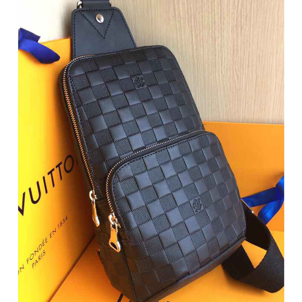 Louis Vuitton Black Argyle Bag - DopestKickz