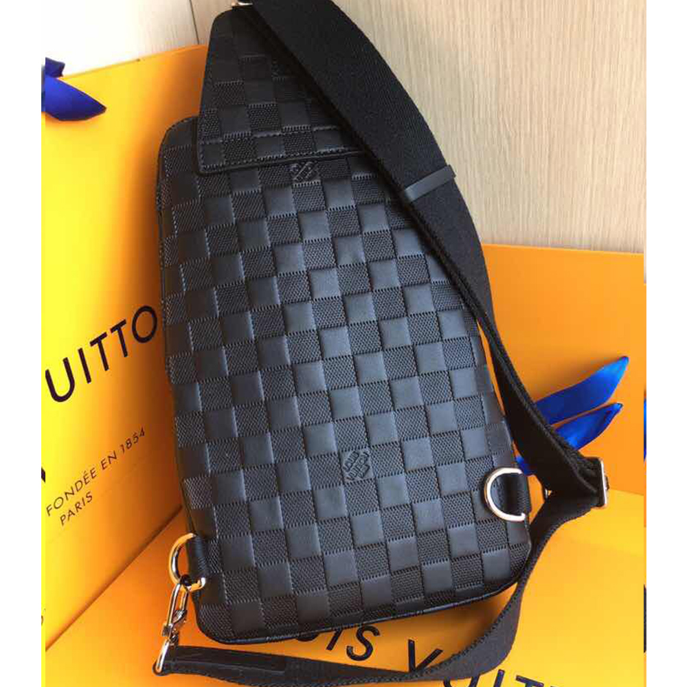 Louis Vuitton Black Argyle Bag - DopestKickz