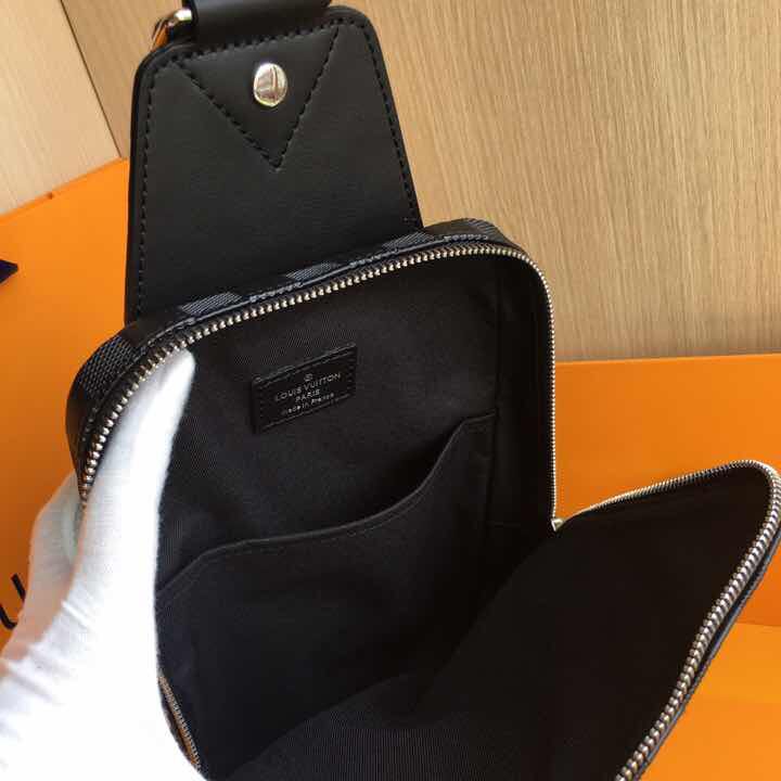 Louis Vuitton Black Argyle Bag - DopestKickz