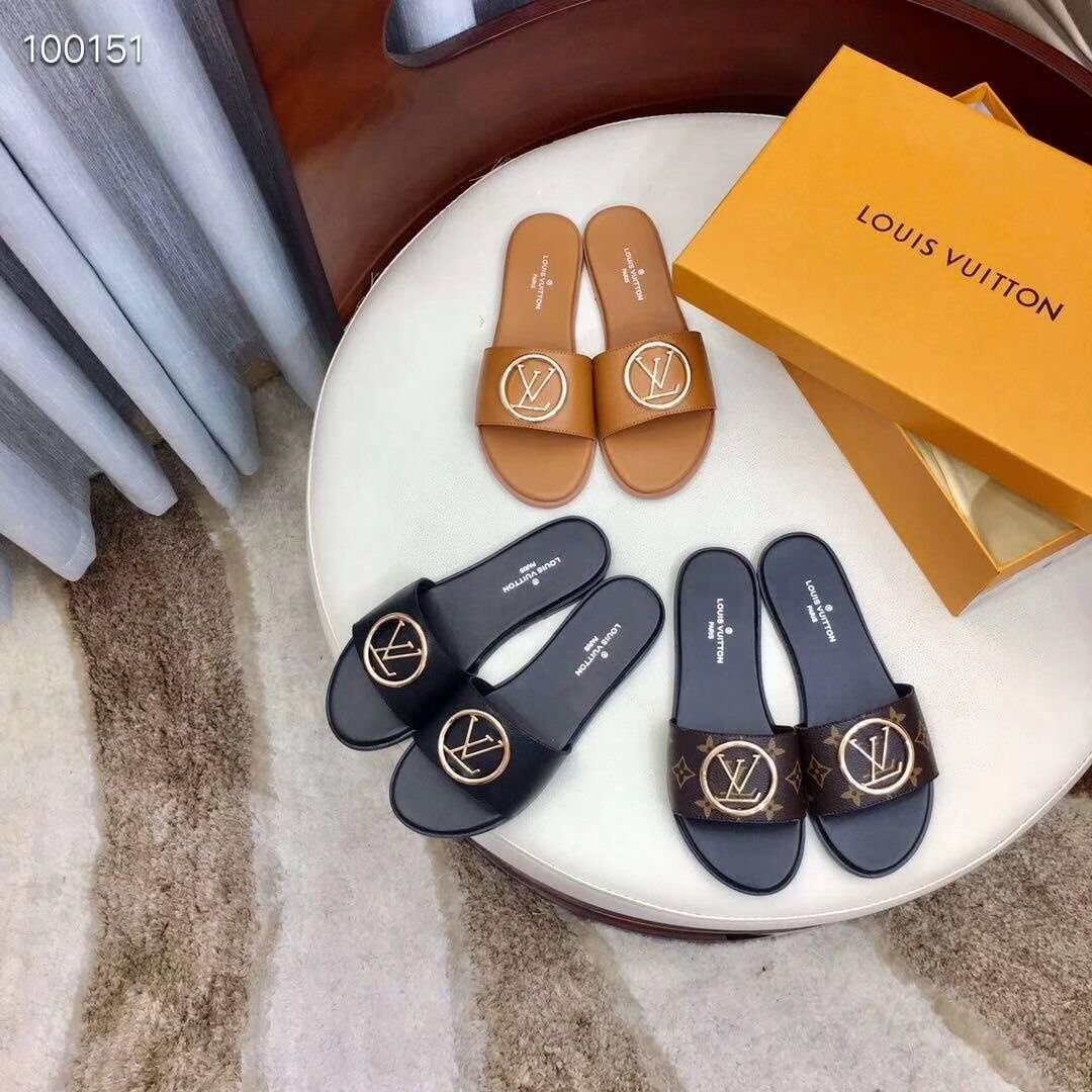 Louis Vuitton Monogram Lock It Flat Mule  - DopestKickz