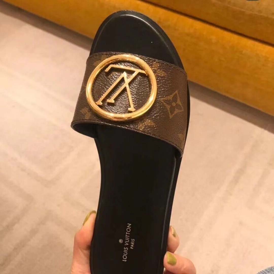 Louis Vuitton Monogram Lock It Flat Mule  - DopestKickz