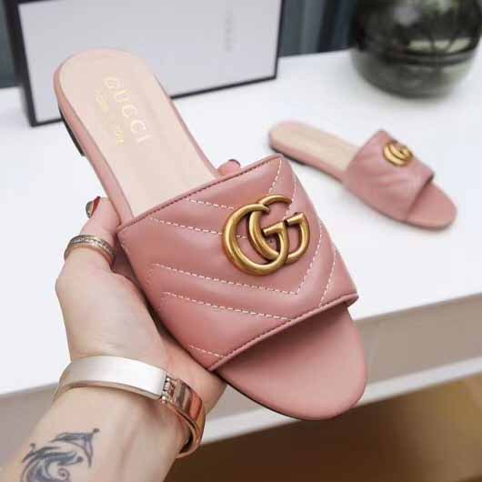 Gucci Women's Slide Sandal With Double G - DopestKickz