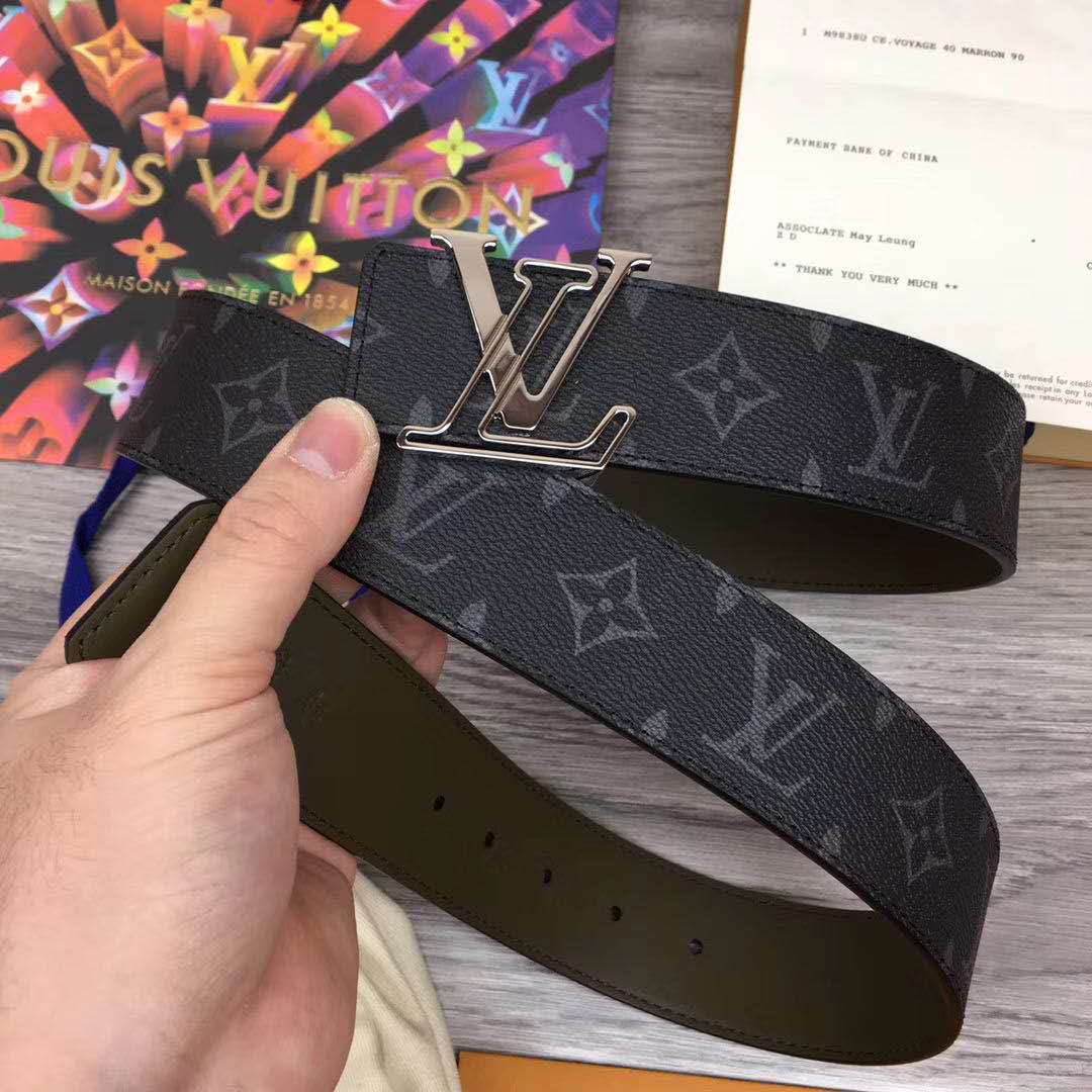 Louis Vuitton Line Reversible Monogram Belt  - DopestKickz