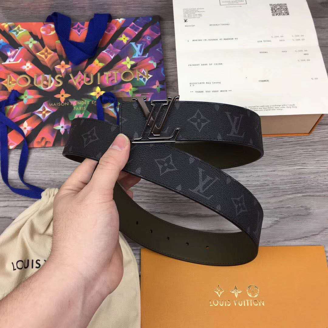 Louis Vuitton Line Reversible Monogram Belt  - DopestKickz