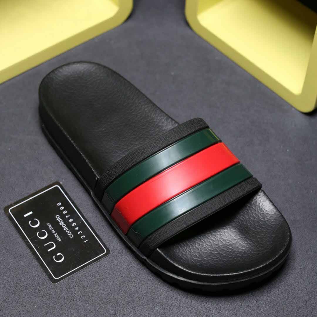 Gucci Web Slide Sandal - DopestKickz