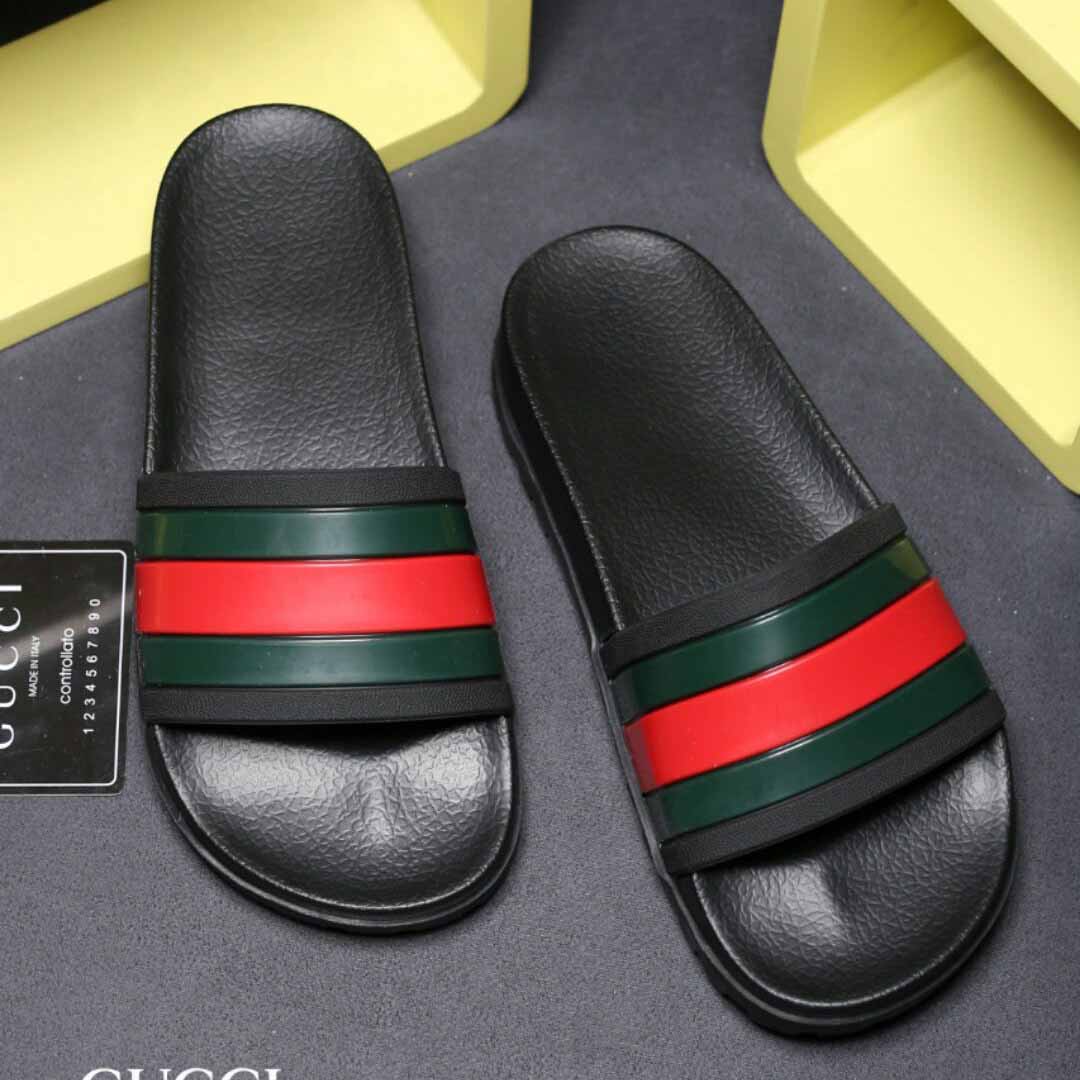 Gucci Web Slide Sandal - DopestKickz