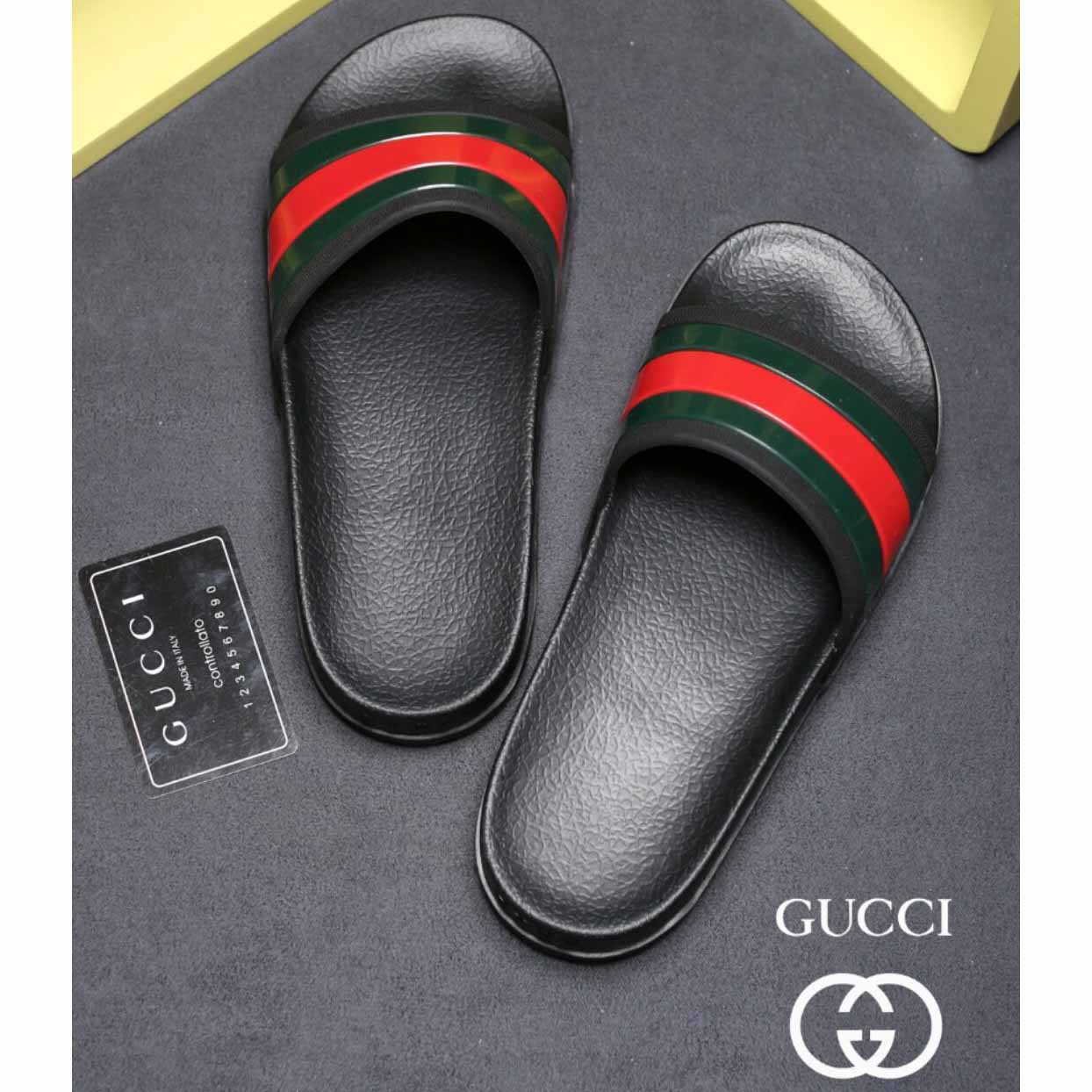 Gucci Web Slide Sandal - DopestKickz