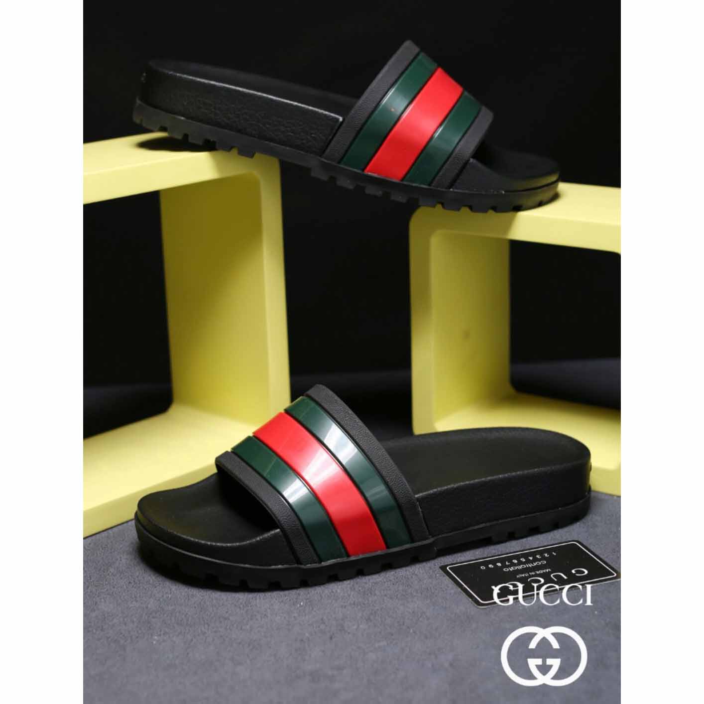 Gucci Web Slide Sandal - DopestKickz