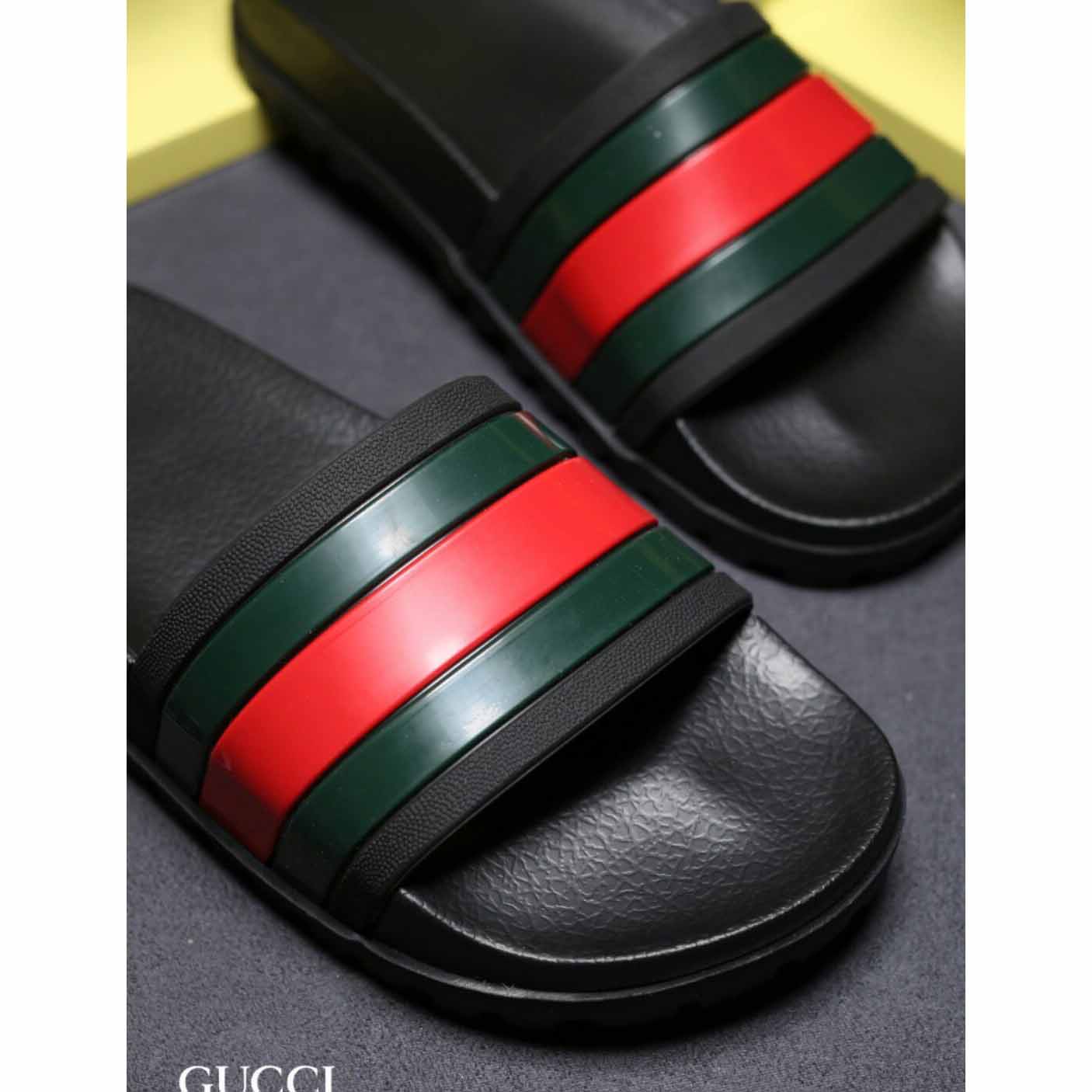 Gucci Web Slide Sandal - DopestKickz