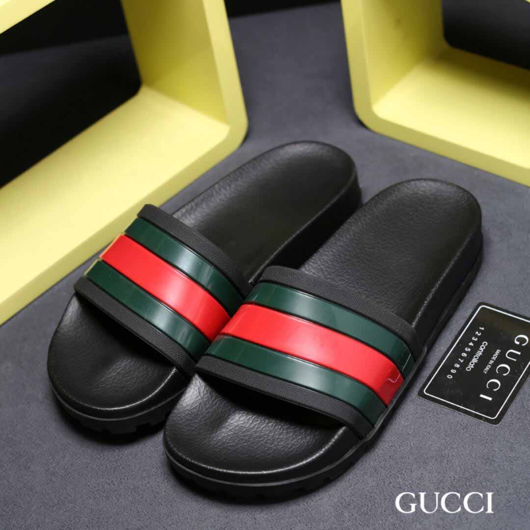 Gucci Web Slide Sandal - DopestKickz