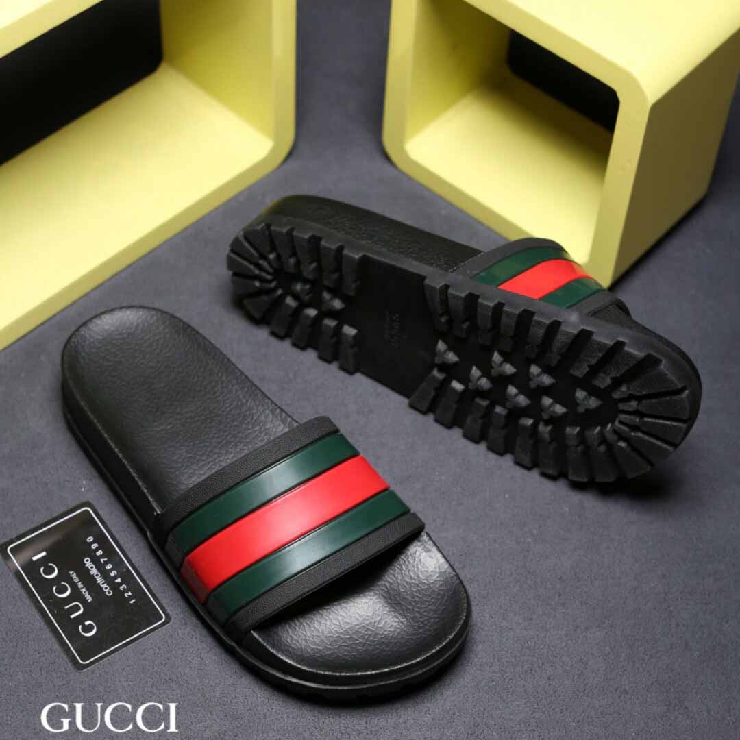 Gucci Web Slide Sandal - DopestKickz