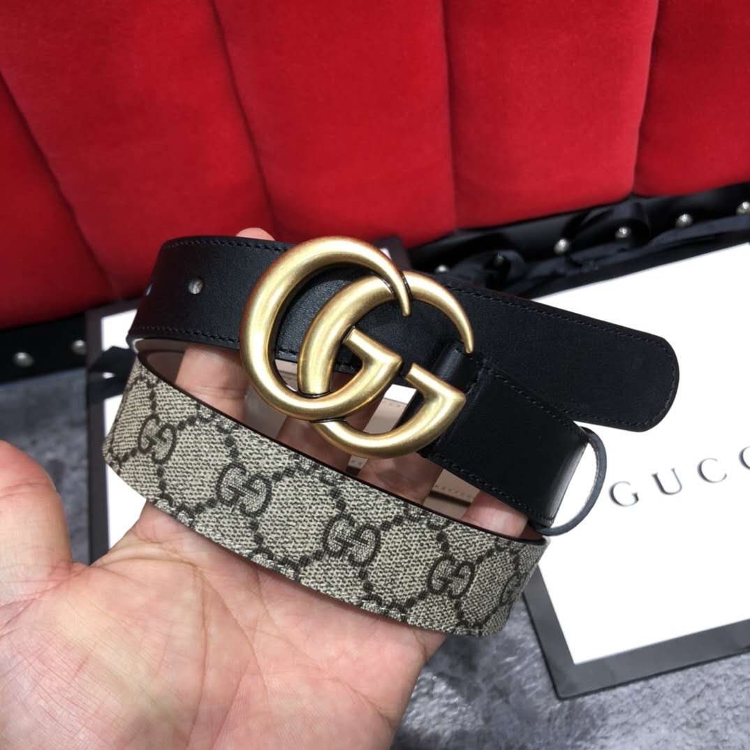 Gucci GG Belt With Double G Buckle - DopestKickz