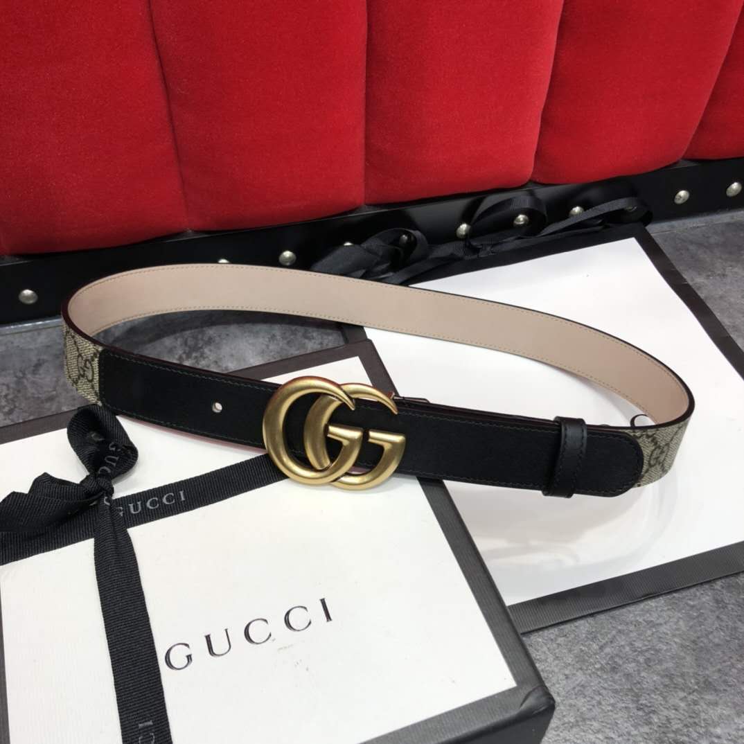 Gucci GG Belt With Double G Buckle - DopestKickz