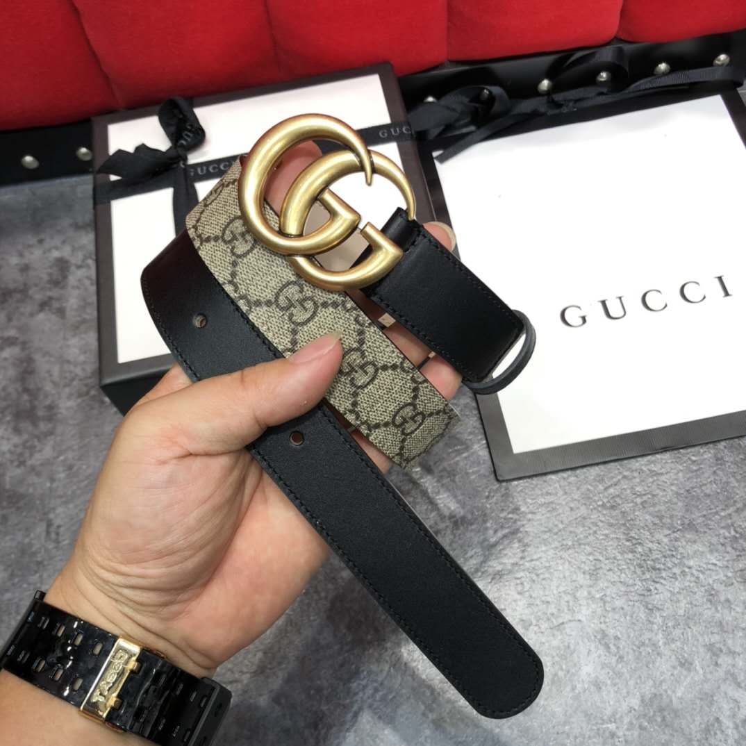Gucci GG Belt With Double G Buckle - DopestKickz