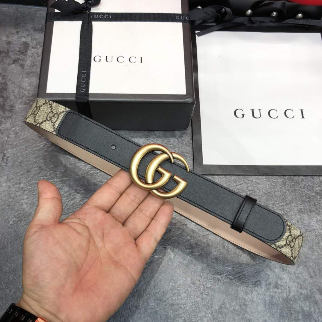 Gucci GG Belt With Double G Buckle - DopestKickz