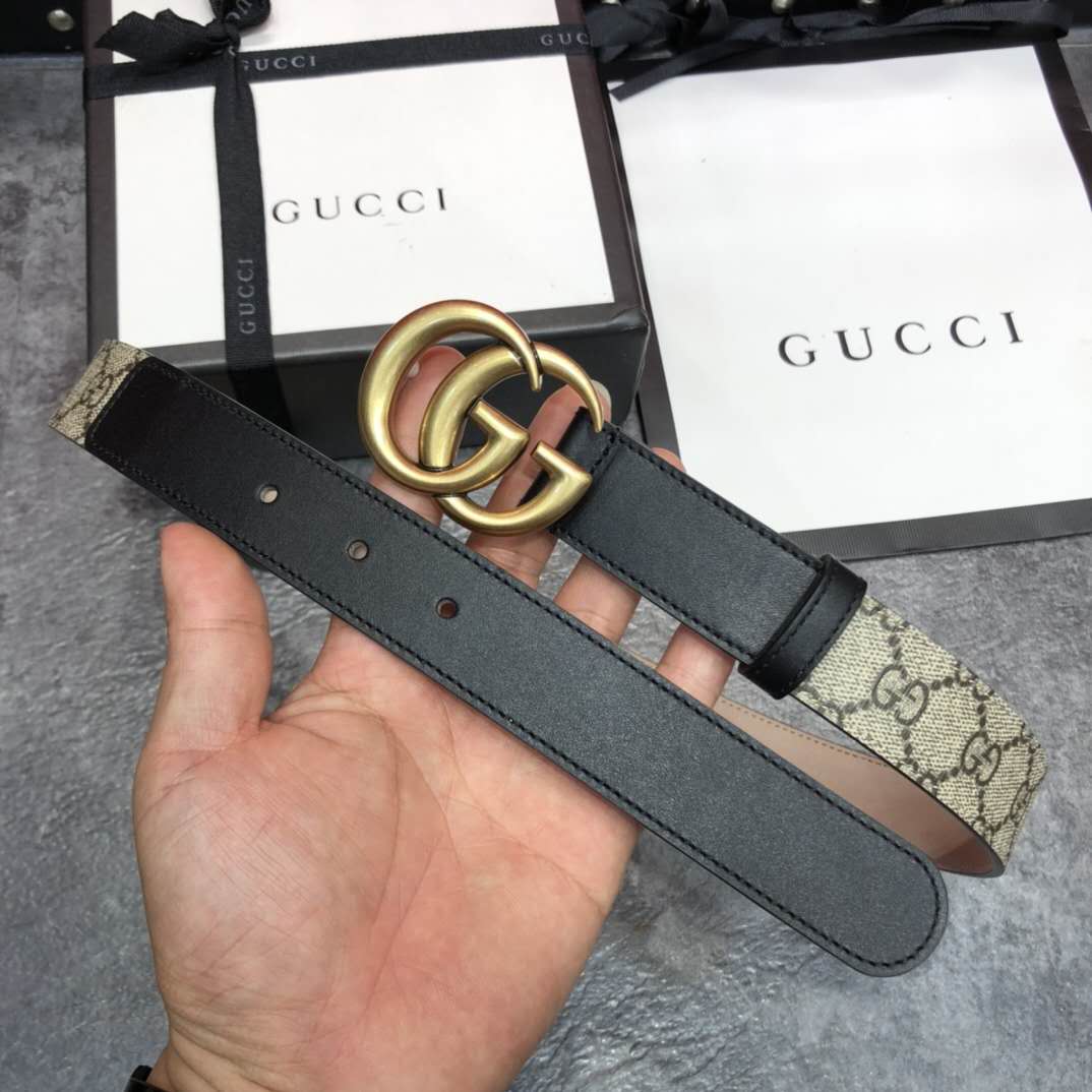 Gucci GG Belt With Double G Buckle - DopestKickz
