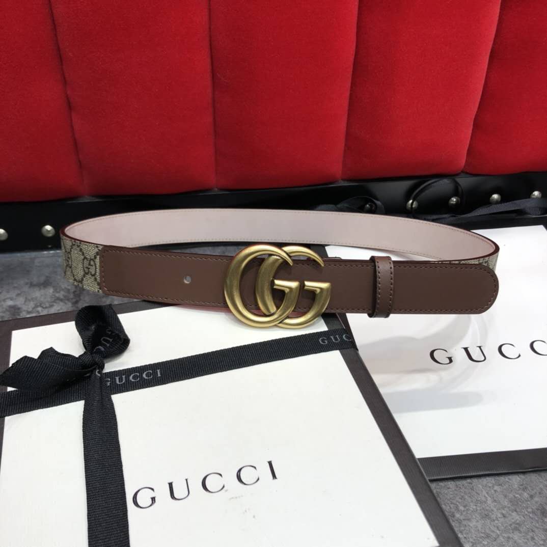 Gucci GG Belt With Double G Buckle - DopestKickz