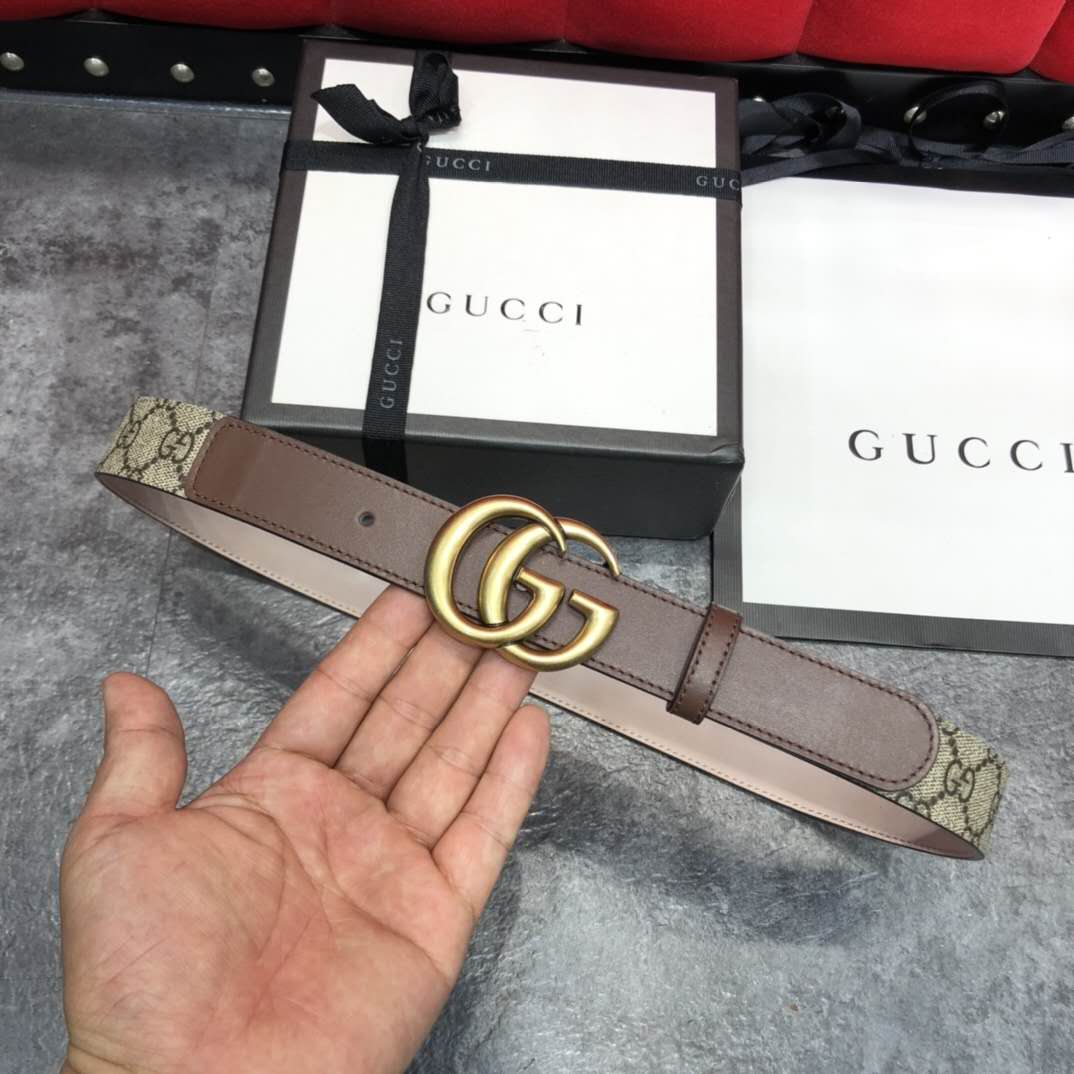 Gucci GG Belt With Double G Buckle - DopestKickz