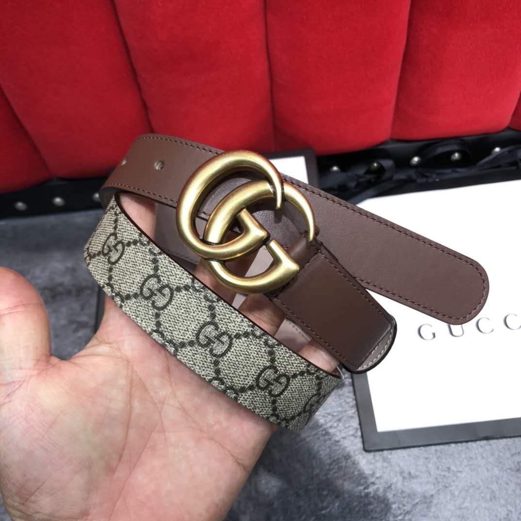 Gucci GG Belt With Double G Buckle - DopestKickz