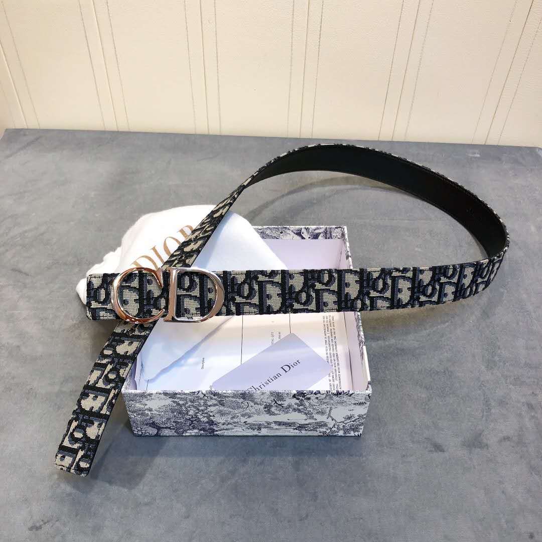 Dior Saddle Dior Oblique Belt - DopestKickz