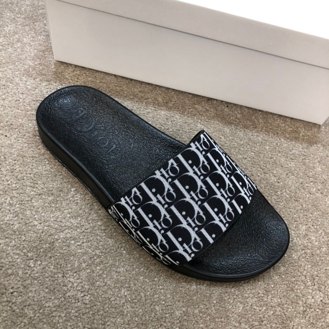Dior Oblique Jacquard Sandals  - DopestKickz