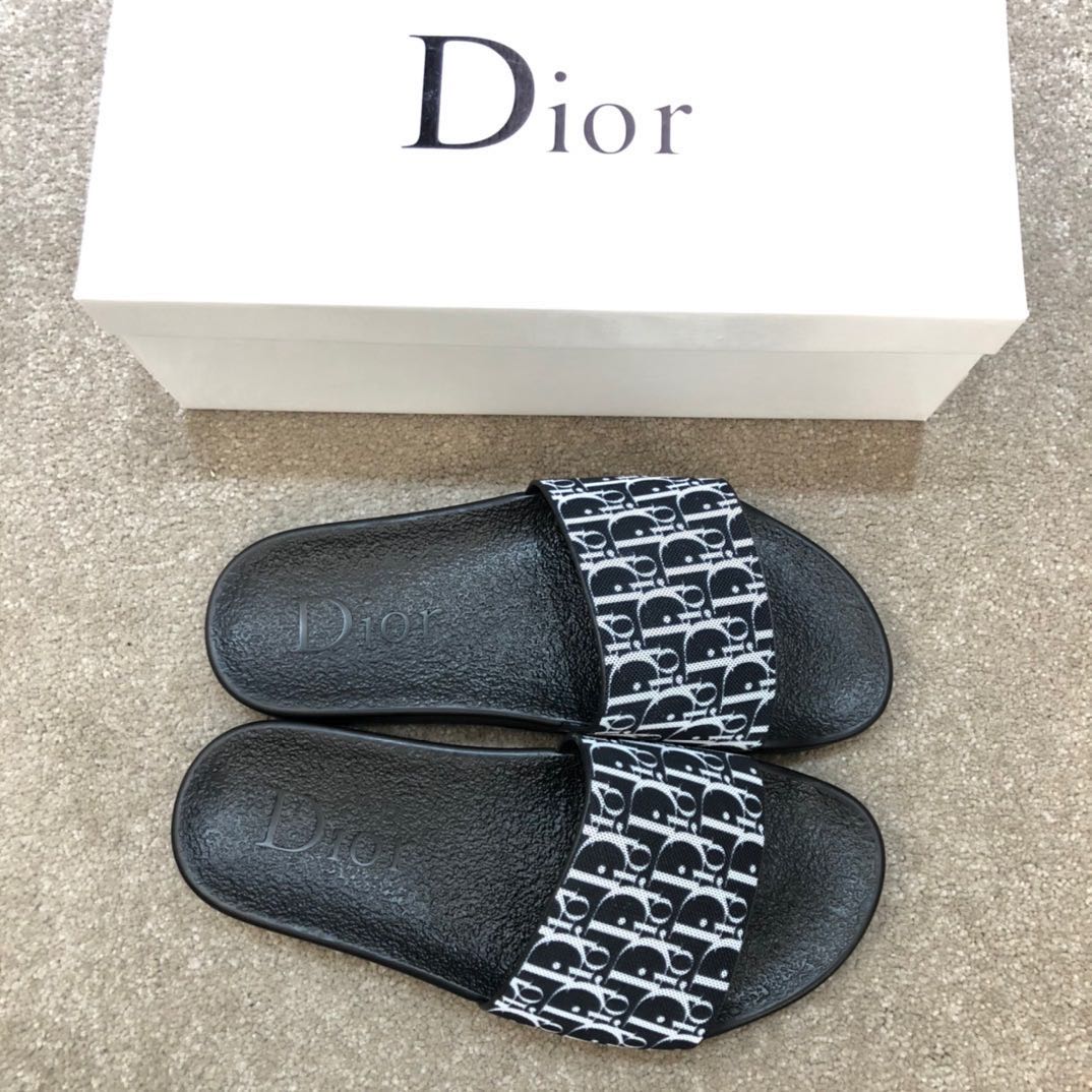 Dior Oblique Jacquard Sandals  - DopestKickz