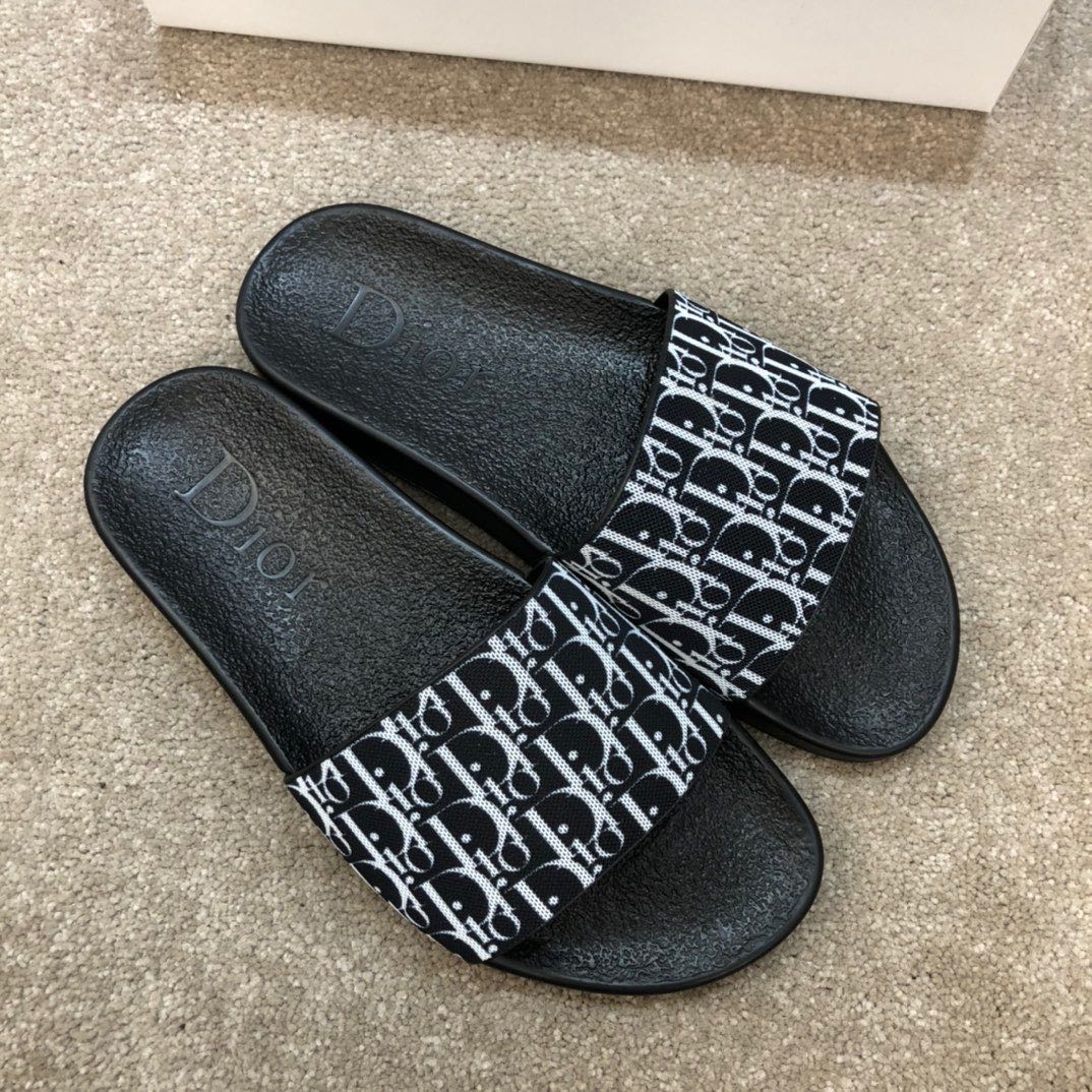 Dior Oblique Jacquard Sandals  - DopestKickz