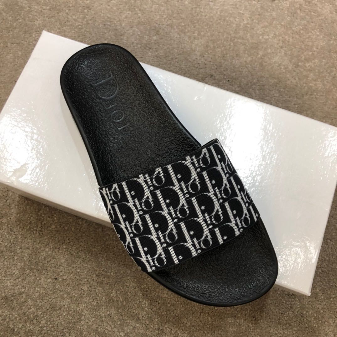 Dior Oblique Jacquard Sandals  - DopestKickz