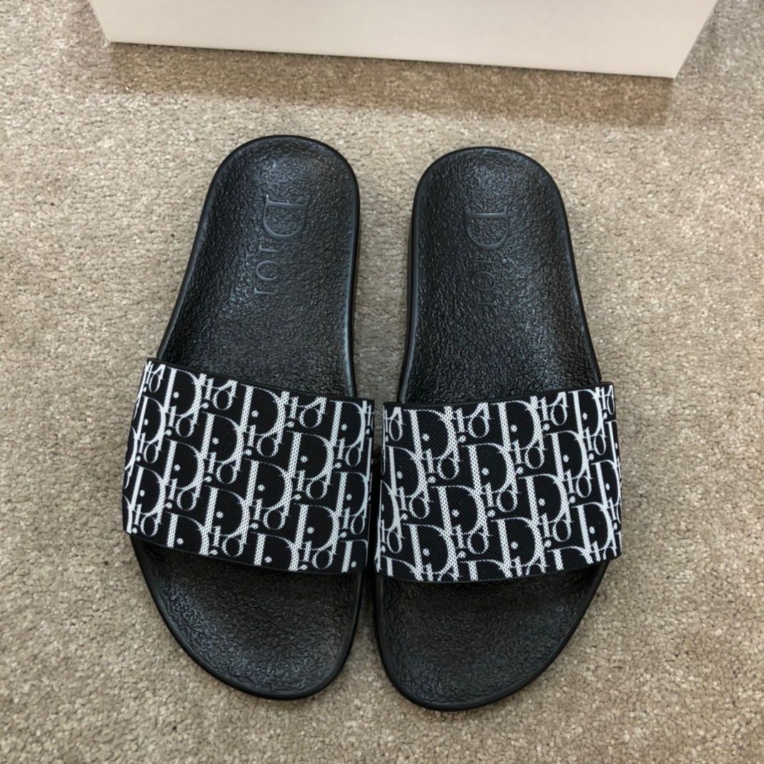 Dior Oblique Jacquard Sandals  - DopestKickz