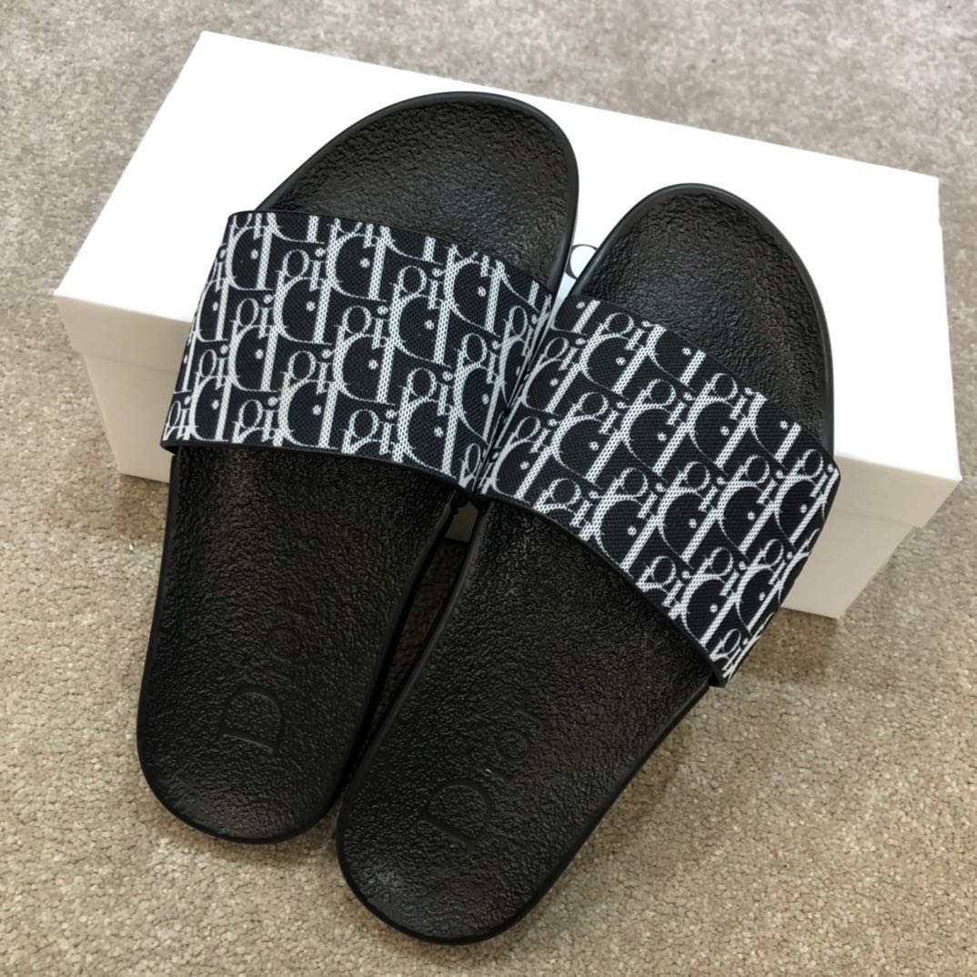 Dior Oblique Jacquard Sandals  - DopestKickz