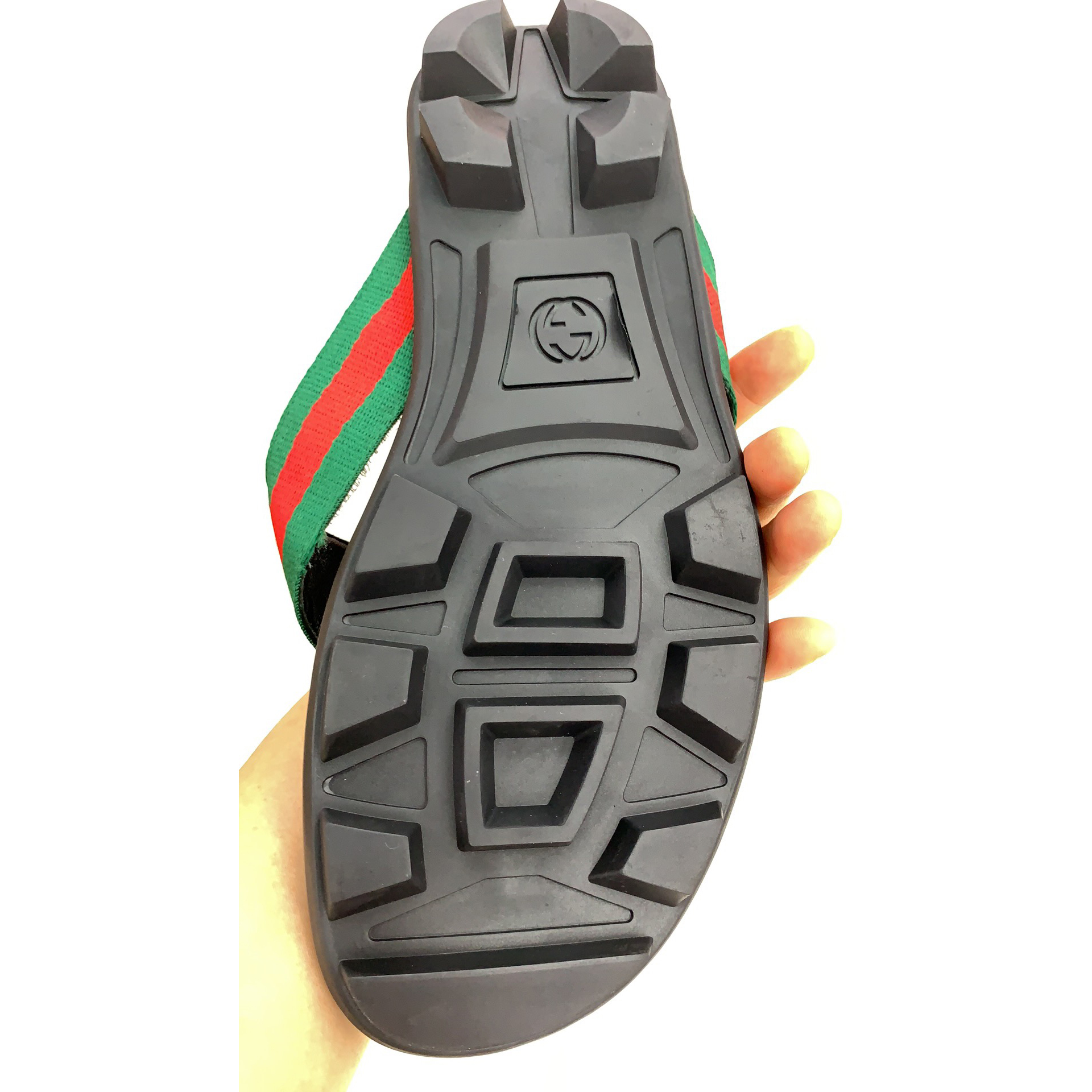 Gucci Web Flip Flops - DopestKickz