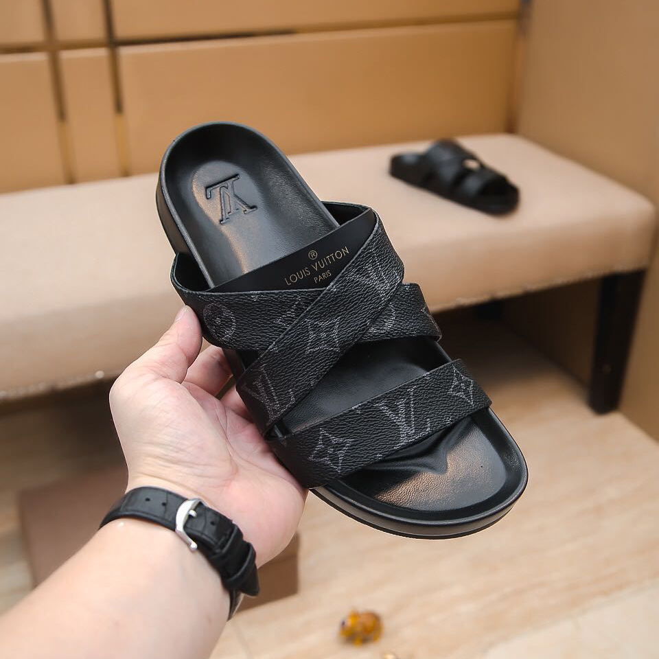 Louis Vuitton Monogram Slippers(Upon UK size) - DopestKickz