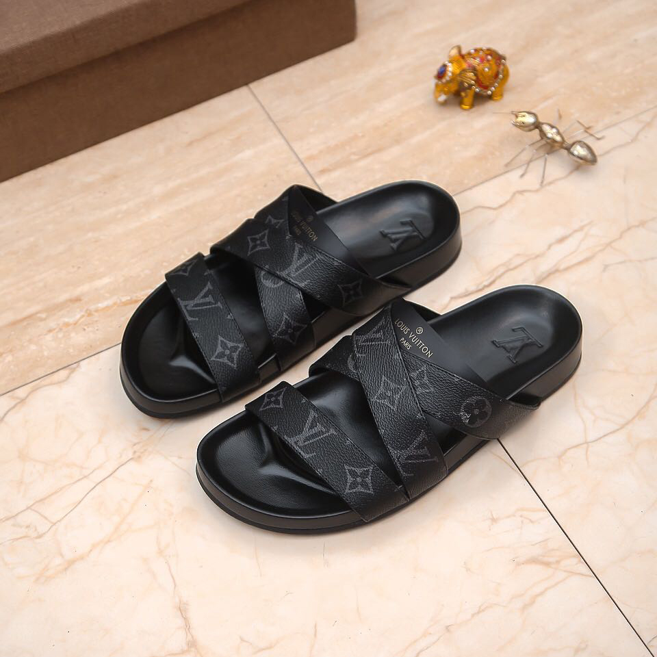 Louis Vuitton Monogram Slippers(Upon UK size) - DopestKickz