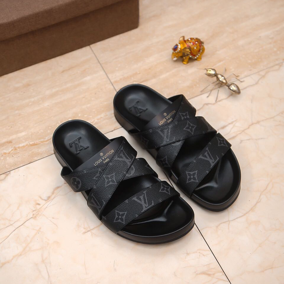 Louis Vuitton Monogram Slippers(Upon UK size) - DopestKickz