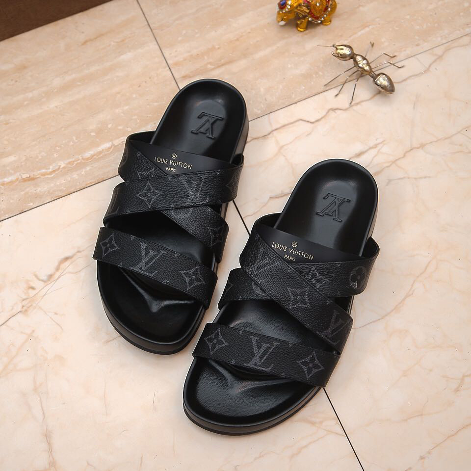 Louis Vuitton Monogram Slippers(Upon UK size) - DopestKickz