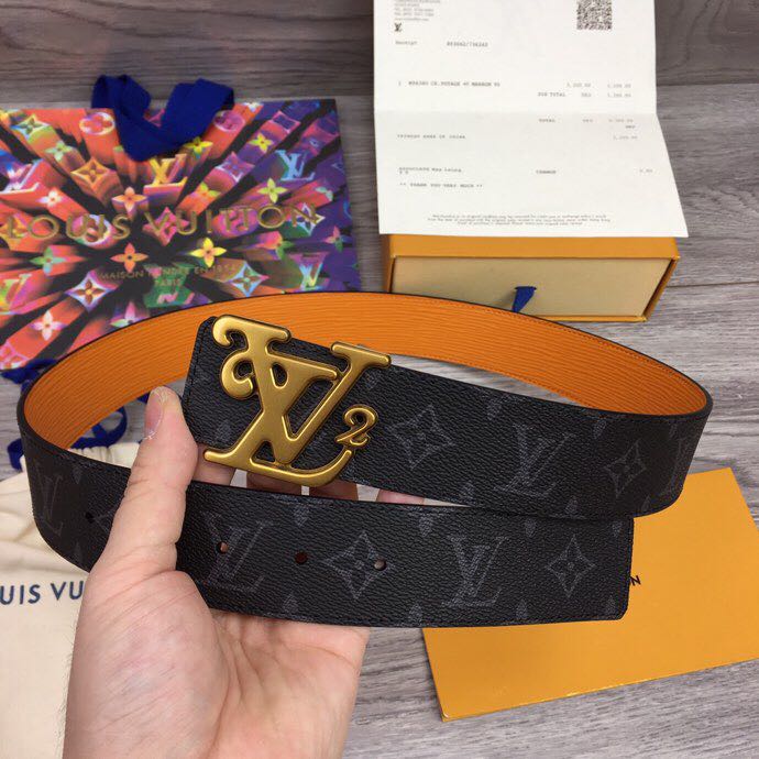Louis Vuitton Squared 40MM Belt - DopestKickz