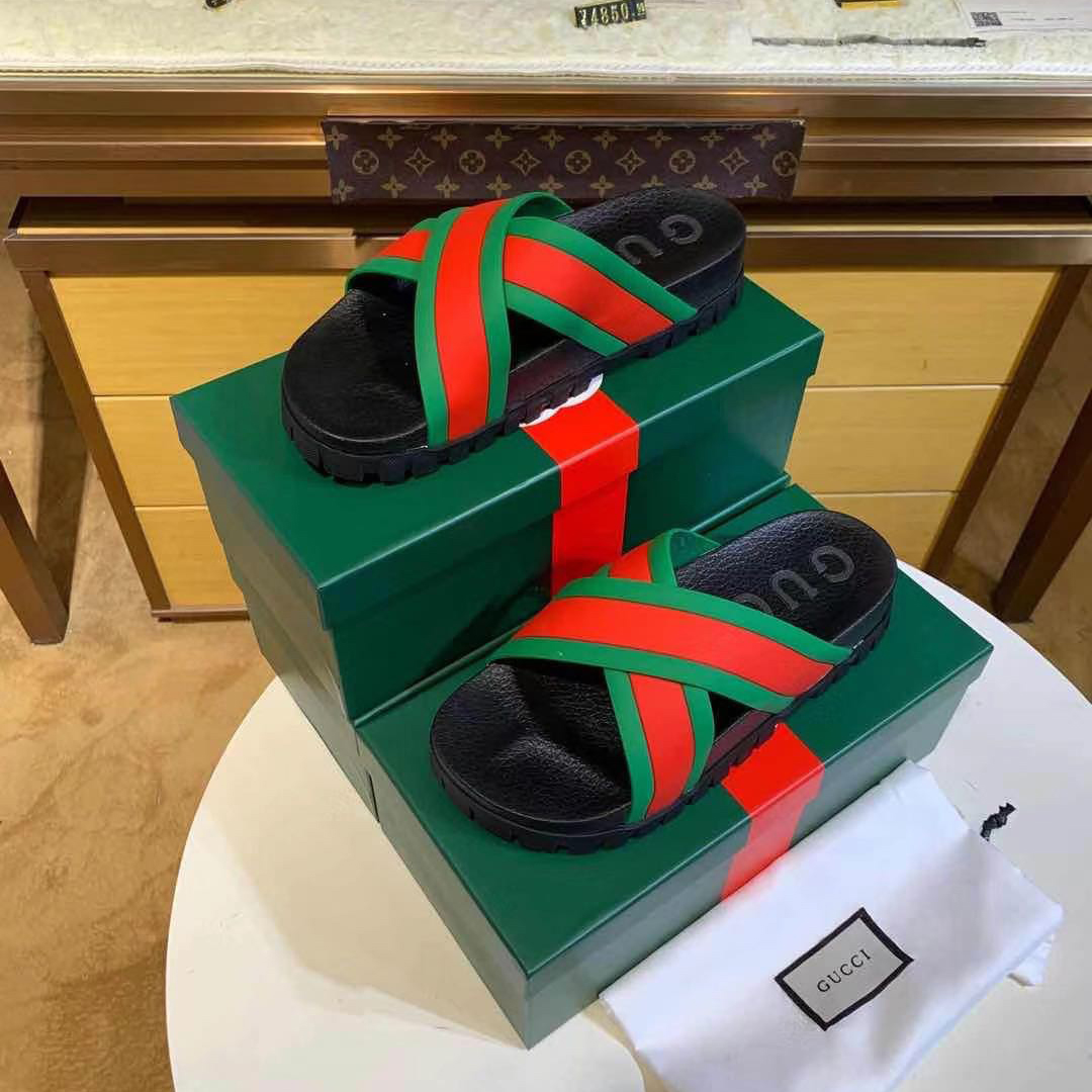 Gucci Web Slide Sandal - DopestKickz