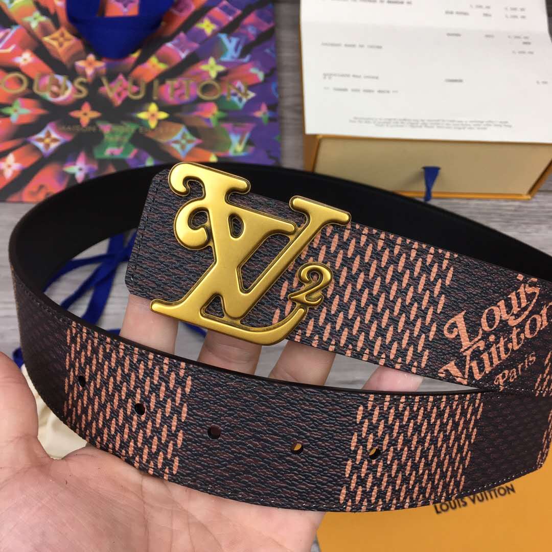 Louis Vuitton Squared LV 40mm Belt - DopestKickz