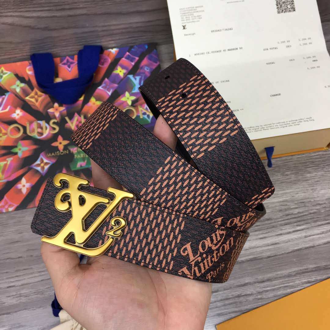 Louis Vuitton Squared LV 40mm Belt - DopestKickz