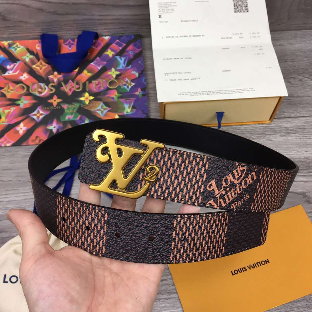 Louis Vuitton Squared LV 40mm Belt - DopestKickz
