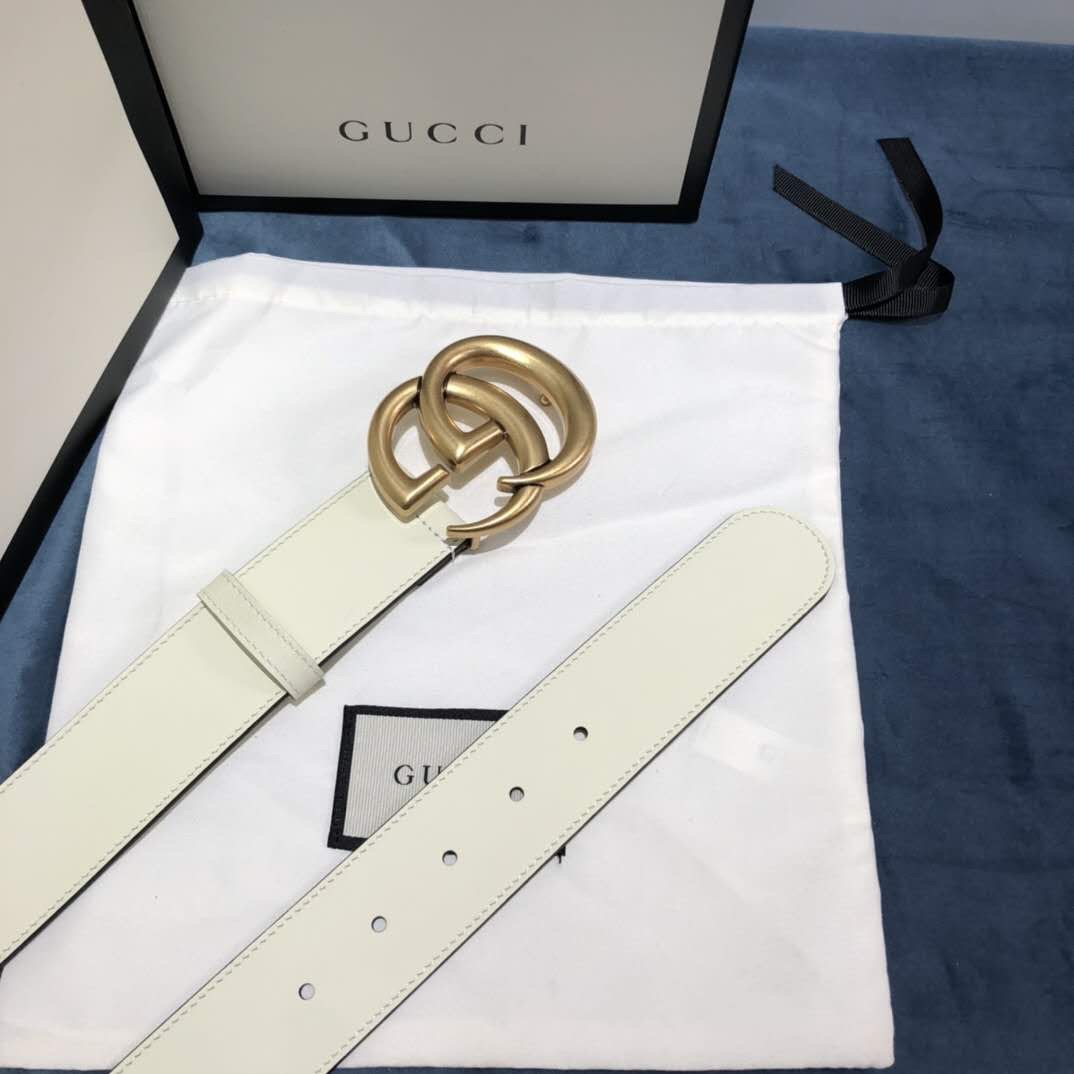 Gucci GG Belt With Double G Buckle - DopestKickz
