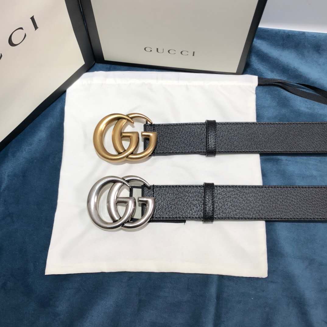 Gucci Black Belt ,1.5 Inch Buckle 3.003W*2.36 H Inches - DopestKickz