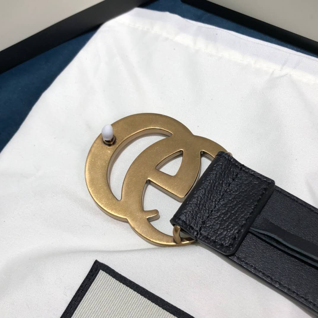 Gucci Black Belt ,1.5 Inch Buckle 3.003W*2.36 H Inches - DopestKickz