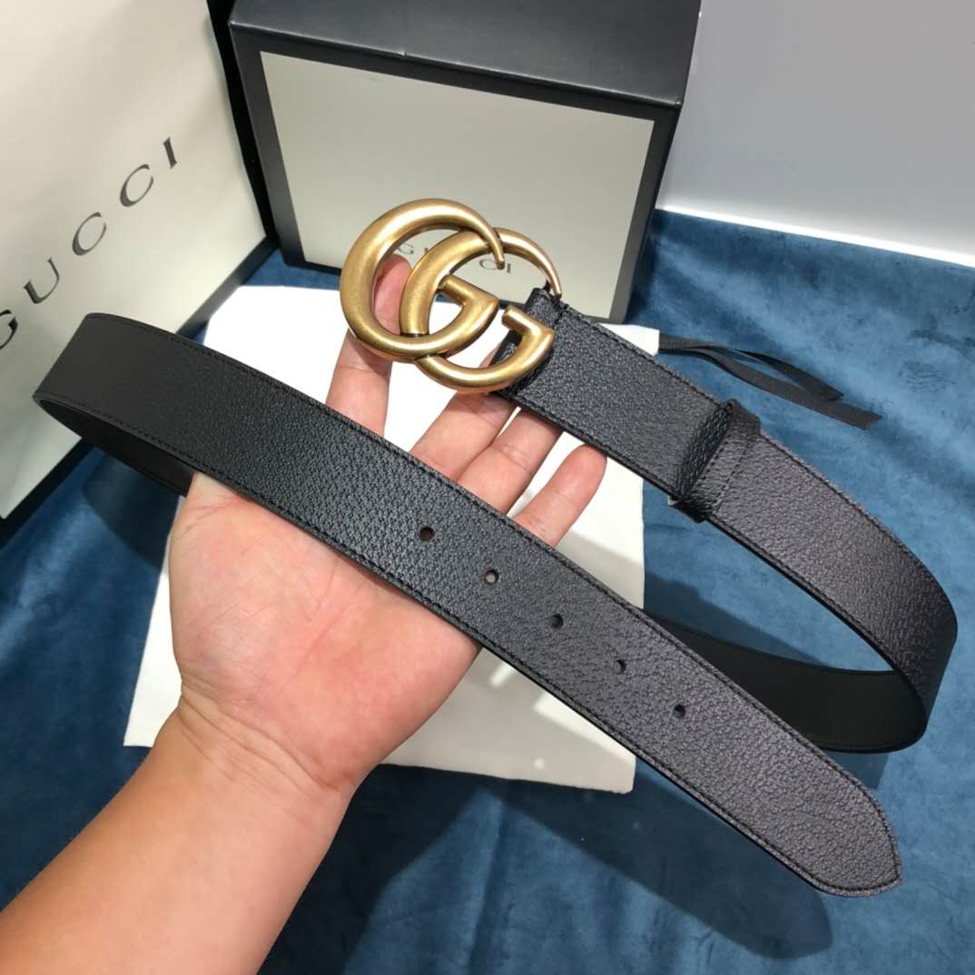 Gucci Black Belt ,1.5 Inch Buckle 3.003W*2.36 H Inches - DopestKickz