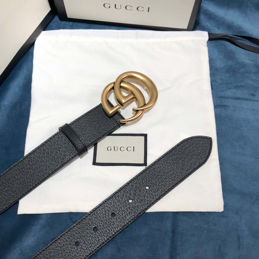 Gucci Black Belt ,1.5 Inch Buckle 3.003W*2.36 H Inches - DopestKickz