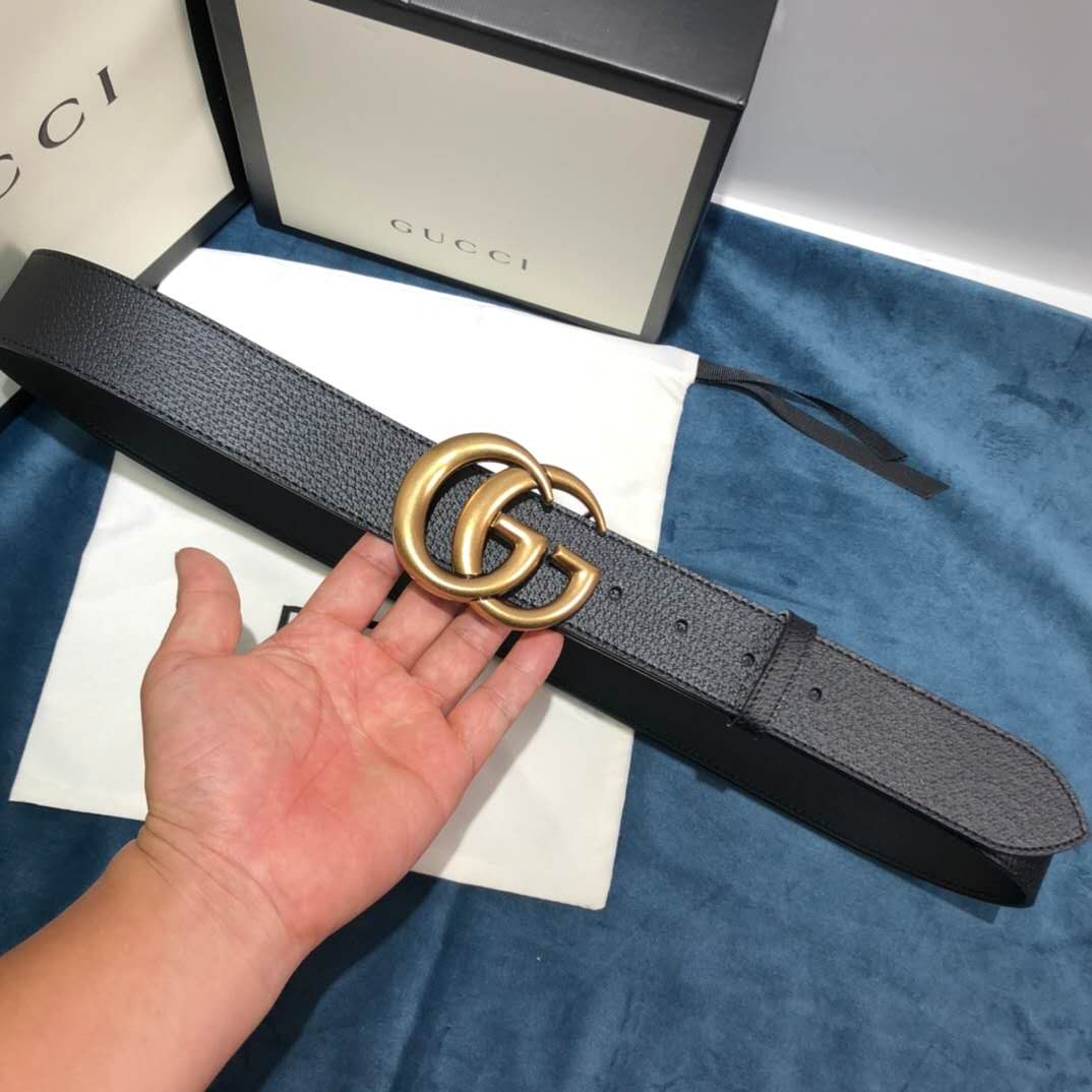 Gucci Black Belt ,1.5 Inch Buckle 3.003W*2.36 H Inches - DopestKickz